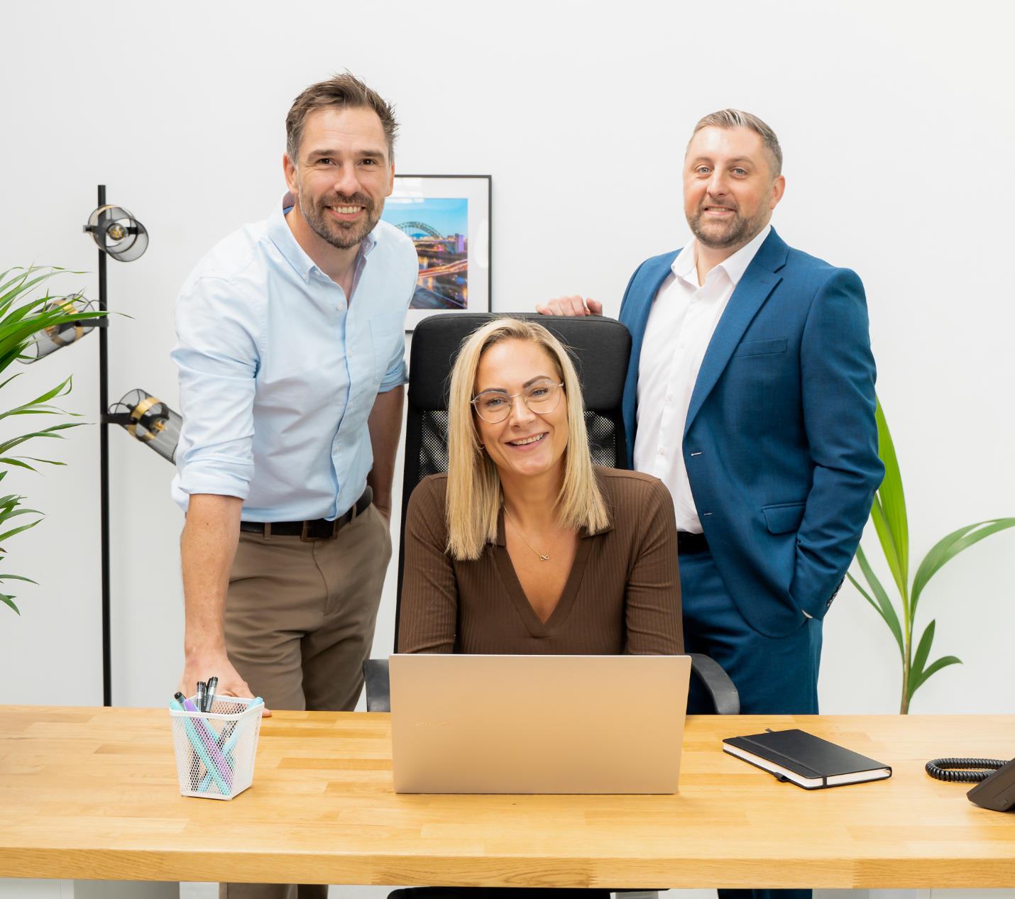 Michael Gibbons, Carla Redpath and Dom Ryan — the Project Business Solutions team